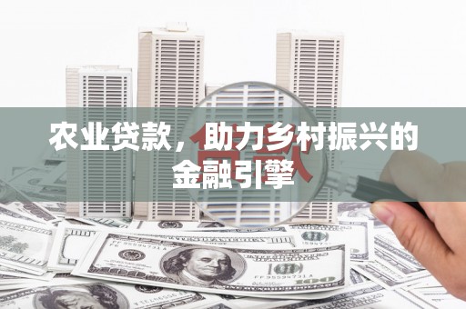 竹南农业贷款，助力乡村振兴的金融引擎