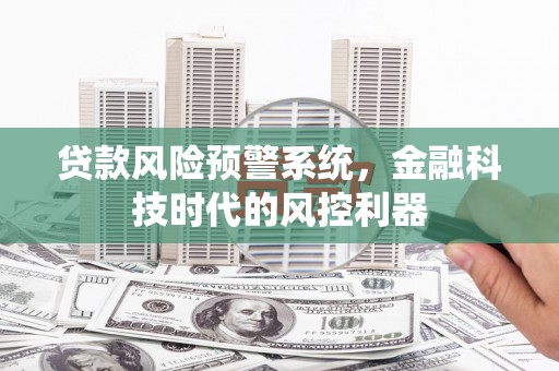 竹南贷款风险预警系统，金融科技时代的风控利器