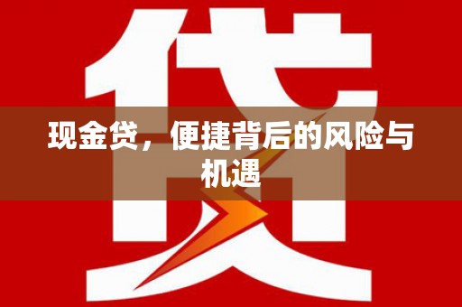 竹南现金贷，便捷背后的风险与机遇