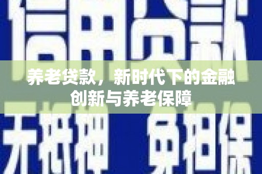 竹南养老贷款，新时代下的金融创新与养老保障