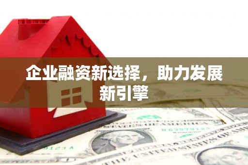 竹南企业融资新选择，助力发展新引擎