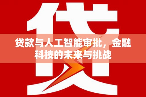 竹南贷款与人工智能审批，金融科技的未来与挑战