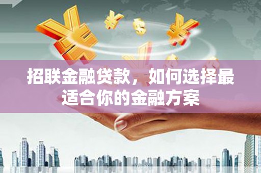竹南招联金融贷款，如何选择最适合你的金融方案