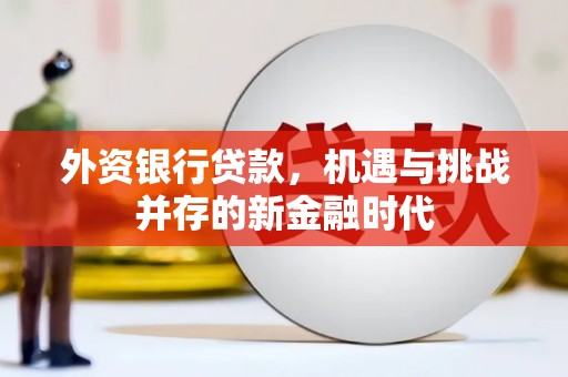 竹南外资银行贷款，机遇与挑战并存的新金融时代