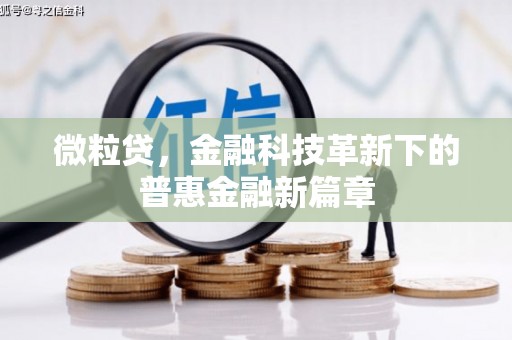 竹南微粒贷，金融科技革新下的普惠金融新篇章