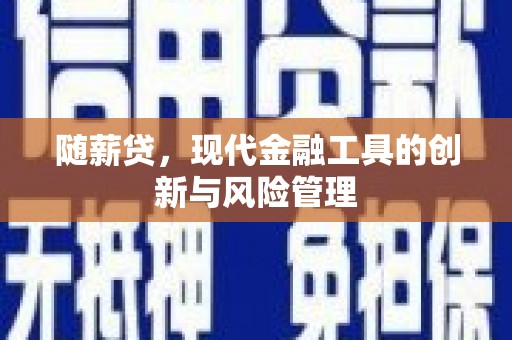竹南随薪贷，现代金融工具的创新与风险管理