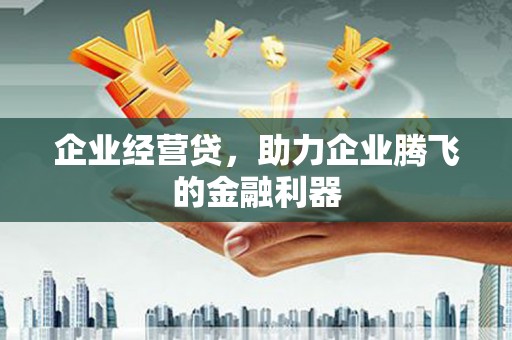 竹南企业经营贷，助力企业腾飞的金融利器