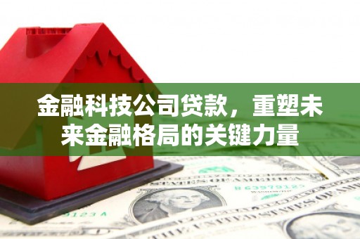 竹南金融科技公司贷款，重塑未来金融格局的关键力量