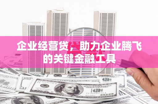 竹南企业经营贷，助力企业腾飞的关键金融工具
