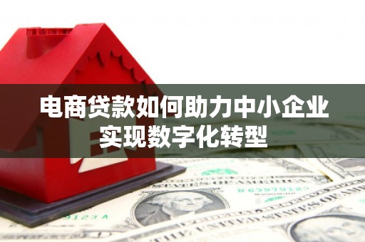 竹南电商贷款如何助力中小企业实现数字化转型