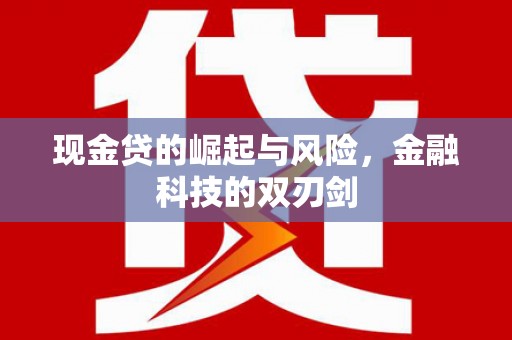 竹南现金贷的崛起与风险，金融科技的双刃剑