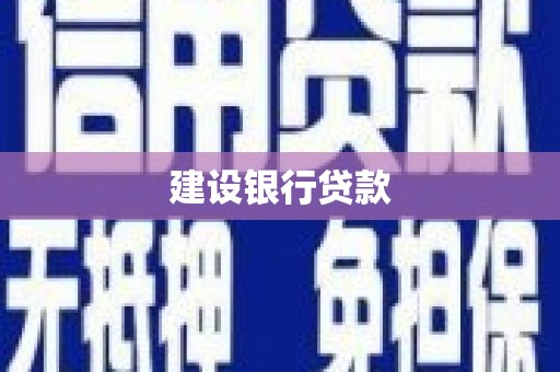 竹南建设银行贷款