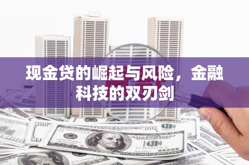 竹南现金贷的崛起与风险，金融科技的双刃剑