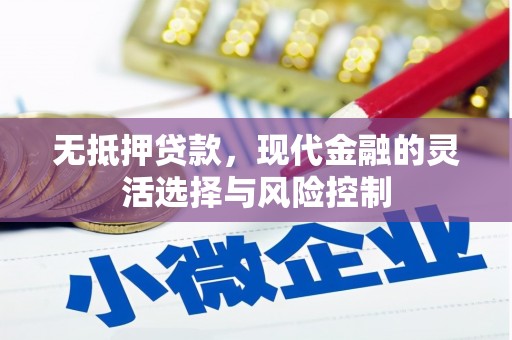 竹南无抵押贷款，现代金融的灵活选择与风险控制
