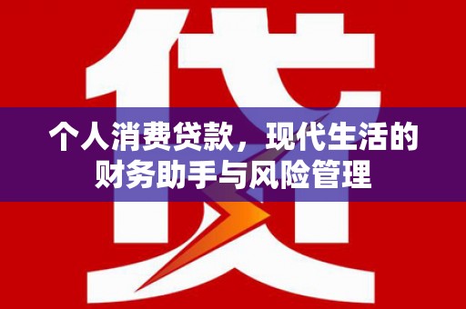 竹南个人消费贷款，现代生活的财务助手与风险管理