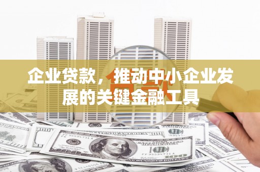 竹南企业贷款，推动中小企业发展的关键金融工具