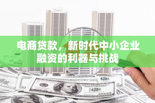 竹南电商贷款，新时代中小企业融资的利器与挑战