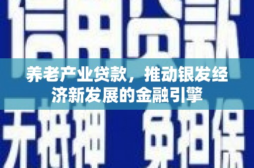 竹南养老产业贷款，推动银发经济新发展的金融引擎
