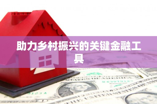 竹南助力乡村振兴的关键金融工具