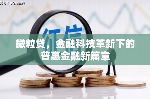 竹南微粒贷，金融科技革新下的普惠金融新篇章
