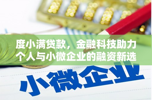 竹南度小满贷款，金融科技助力个人与小微企业的融资新选择