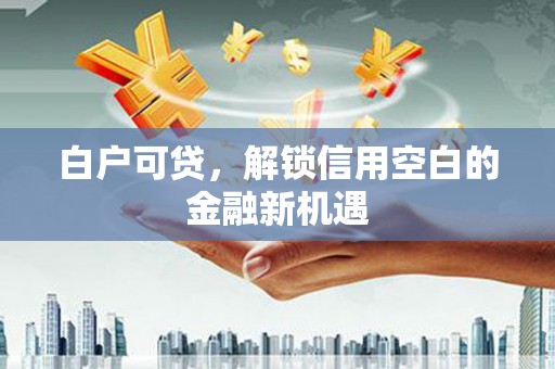 竹南白户可贷，解锁信用空白的金融新机遇