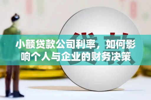 竹南小额贷款公司利率，如何影响个人与企业的财务决策
