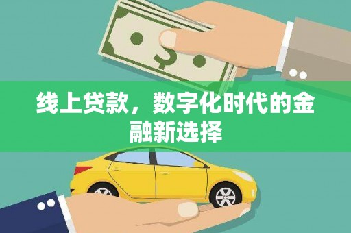 竹南线上贷款，数字化时代的金融新选择