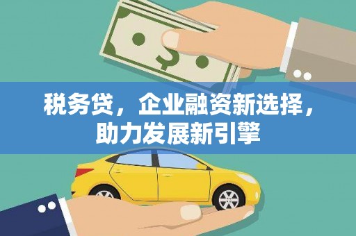 竹南税务贷，企业融资新选择，助力发展新引擎