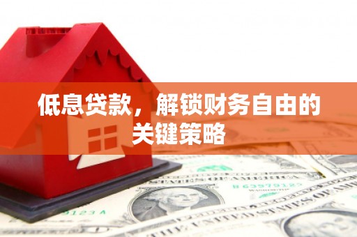 竹南低息贷款，解锁财务自由的关键策略