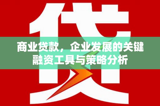 竹南商业贷款，企业发展的关键融资工具与策略分析