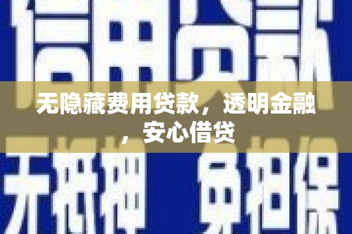 竹南无隐藏费用贷款，透明金融，安心借贷