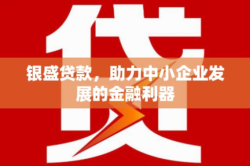 竹南银盛贷款，助力中小企业发展的金融利器
