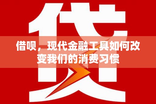 竹南借呗，现代金融工具如何改变我们的消费习惯