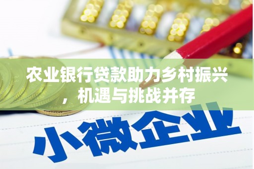竹南农业银行贷款助力乡村振兴，机遇与挑战并存