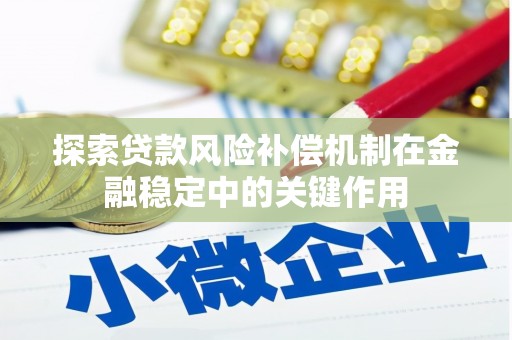 竹南探索贷款风险补偿机制在金融稳定中的关键作用