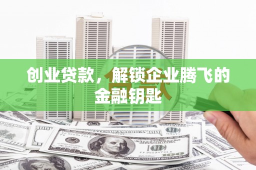 竹南创业贷款，解锁企业腾飞的金融钥匙