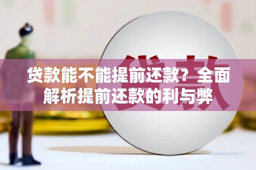 竹南贷款能不能提前还款？全面解析提前还款的利与弊